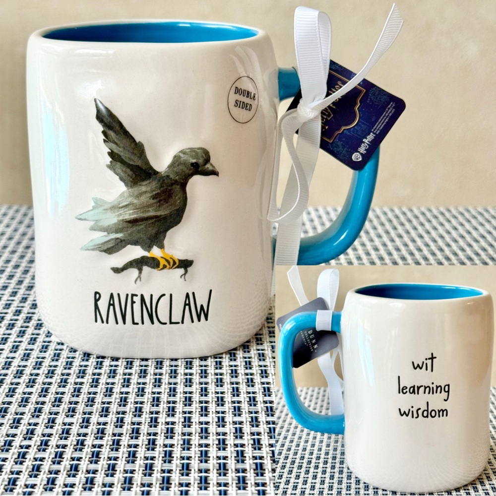 Rae Dunn + Harry Potter RAVENCLAW Double Sided Mug NEW!!